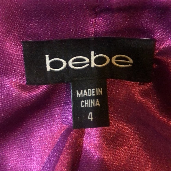 BEBE BLACK IMPRINTED SUIT - Picture 2 of 7